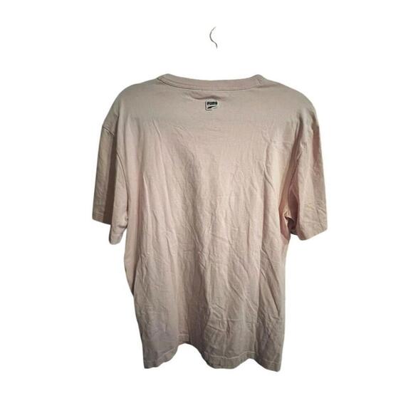 Puma Pink Graphic Print T-Shirt M Short Sleeve Casual Logo - Picture 3 of 9